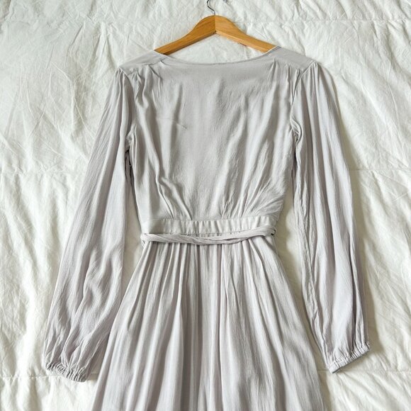 Free People Endless Summer Gray Lavender Belted Maxi Dress Size Small Boho Chic - Picture 12 of 12